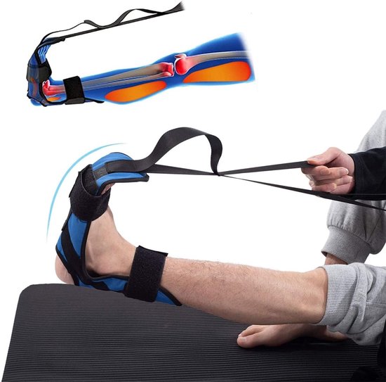 Calf Stretcher voor Plantar Fasciitis, Achilles Tendonitis en Voetpijn - Verbeter Spierkracht en Flexibiliteit met deze Yoga Stretchband voor Hamstrings en Onderbenen