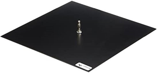 Chladni Plaat - Vierkante Plaat - Natuurkunde Experimenten - Akoestische Figuren Genereren - 180x180 mm - Metaal