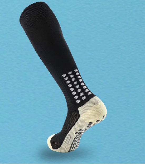 CHPN - Compressiesokken - Gripsokken - Zwarte gripsokken - Sportsokken - Hardloopsokken - Warme kuiten tijdens het hardlopen - Maat 39/45 - Unisex - 1 paar van CHPN