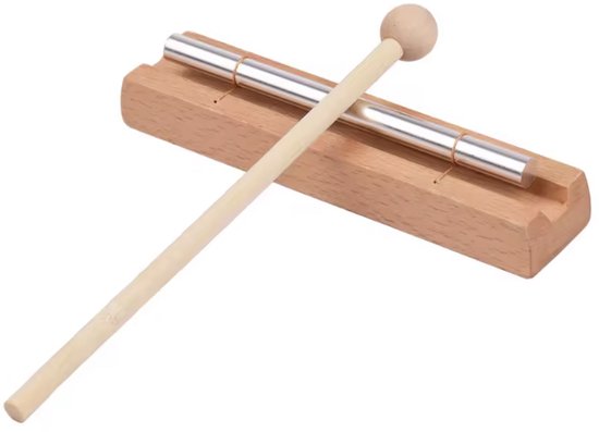 CHPN - Klankstaaf - Klankbuis - Meditatie staaf - Mediteren - Klankmeditatie - Klank buis - 15cm - Incl stok van CHPN