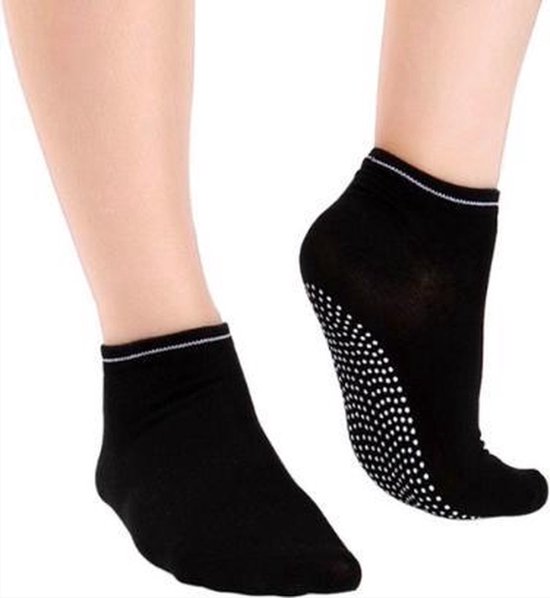 CHPN - Yogasokken - Sportsokken - Yoga - Antislip - Zwarte sokken - Elastisch - Sokken - Yogasok - Anti slip - 36-40 van CHPN