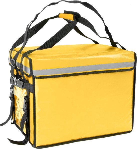 CityBAG - Gele draagbare koelkast 76 liter 50x39x39cm, isothermische tas rugzak voor picknick, camping, strand, voedselbezorging per motor of fiets van CityBAG.