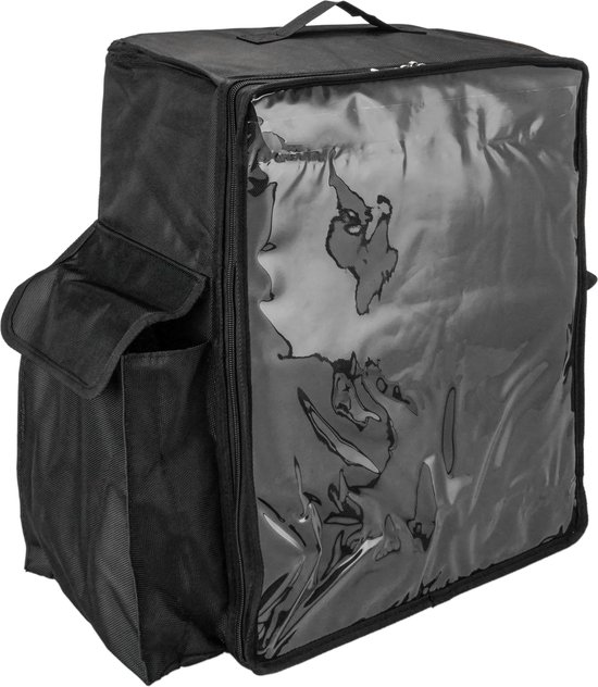 CityBAG - Zwarte draagbare koelkast 48 liter 39x50x25cm, isothermische tas, rugzak voor picknick, camping, strand, voedselbezorging op de motor of fiets van CityBAG.