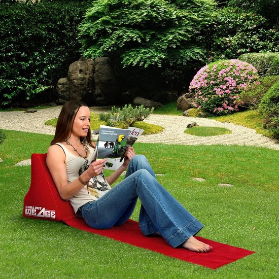 CKB ltd - Chill Out - Luchtbed - Campingstoel - Wedge opblaasbare ligstoel - Rood CKB ltd - Chill Out Luchtbed Campingstoel Wedge opblaasbare ligstoel Rood LTD Blauw strandstoel 1 persoons volwassen luchtbedden kampeerstoel vouwstoel stoel slaapmatje van CKB ltd