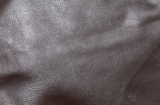 CLAUDS - Leren meditatiekussen / poef - ANTRACITE van CLA