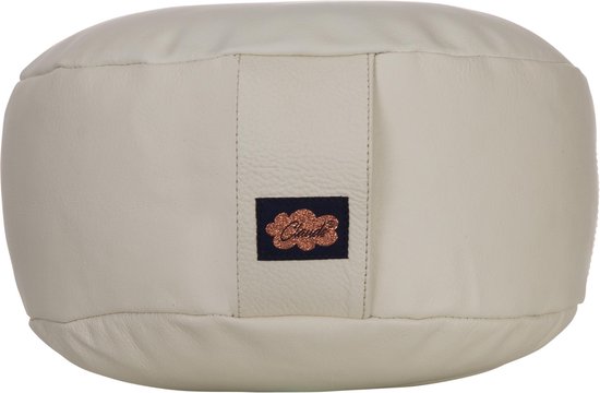 CLAUDS - Leren meditatiekussen - Wit van CLA