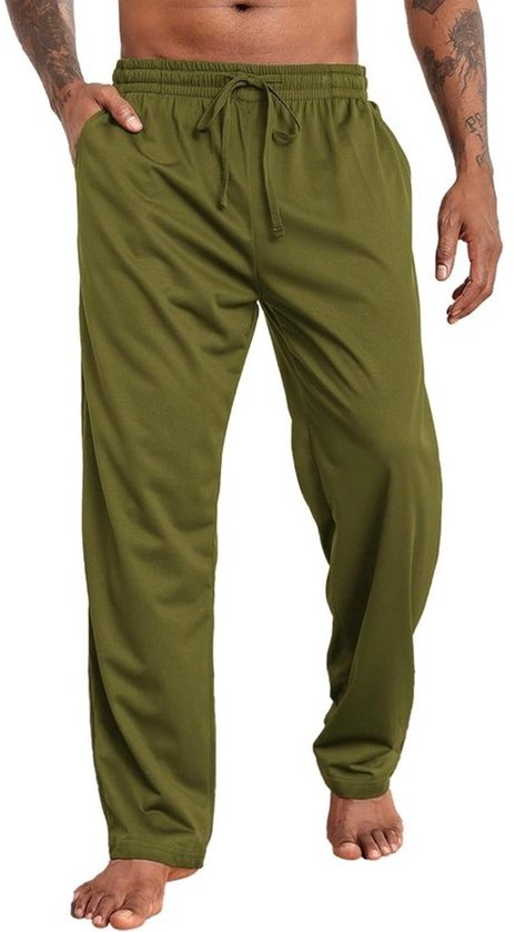 Comfortabele Heren Joggingbroek Ademend Trainingsbroek Lange Sweatbroek voor Sport en Yoga