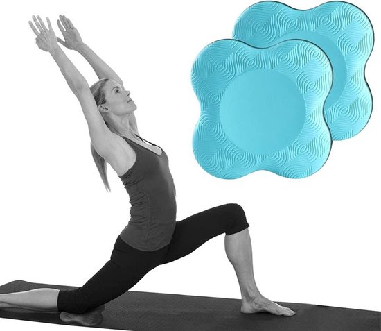 Comfortabele Yoga Kniekussen en Ondersteuning, Antislip Kniepads voor Yoga, Pilates en Sportactiviteiten, Bescherming voor Knie, Enkel, Elleboog en Pols