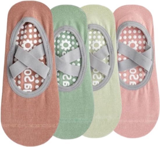 Comfortabele yoga sokken voor dames - antislip Pilates sokken - thuis en sport