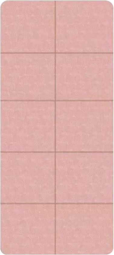 Compacte Yogamat - Fitnessmat Reizen - Thuis Meditatie - Waterdicht Antislip - 6 mm dik - Lichtroze