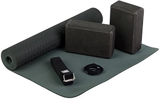 Compleet Yoga Set voor Beginners met Yogamat, Blokken en Yogariem