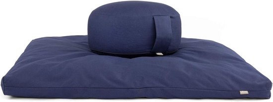 Complete Meditatieset: Incl. Comfortabele Onderlegger (Zabuton) en Rondo Kussen met Biologische Speltvulling