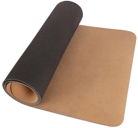 Cork Yoga Mat with Non-Slip Base - Durable and Elegant Fitness & Relaxation Mat van Merkloos