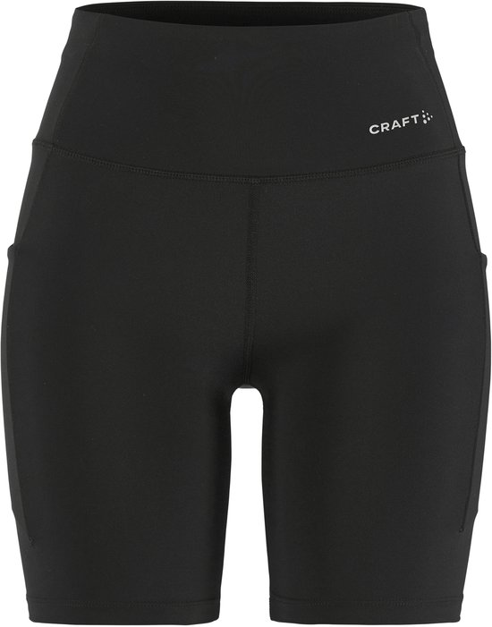 CRAFT ESSENCE SHORT TIGHTS 3 W Dames Sportlegging - Zwart van Merkloos