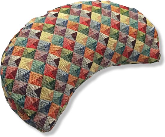 Crescent Moon Meditatiekussen - - Yogakussen - Katoen en boekweitschelp - Wasbare kussenhoes - Exclusief ontwerp - van Crescent