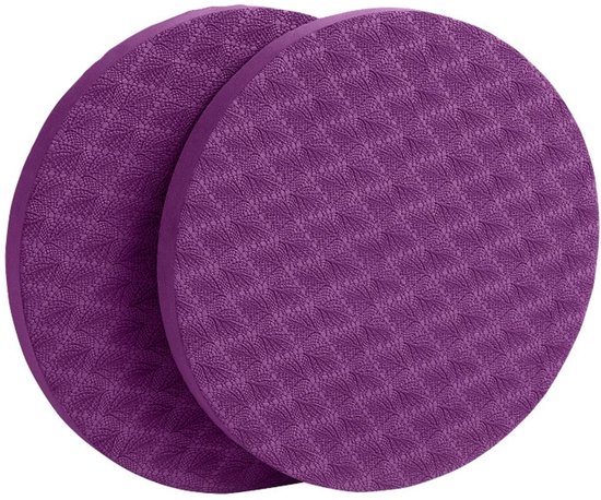 Crrynuo - Yoga Mat - TPE Materiaal - Extra Dikke Fitness Mat - Draagbare Kleine Sport Balans Beschermende Elleboog En Knie Pads - Donkerpaars - Flexibel En Beschermend - 1 artikel van Merkloos