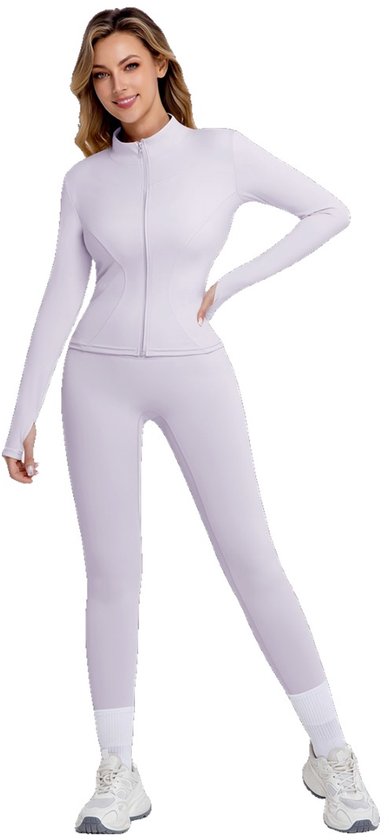 Currero Pilates Pak Dames - Yoga - Buttshaper - Gym - Fitness - Butt Lift - Bil Vergrotend - Heup Liftend - Yogakleding - Paars M