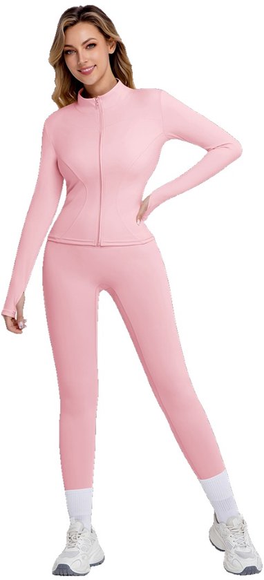 Currero Pilates Pak Dames - Yoga - Buttshaper - Gym - Fitness - Butt Lift - Bil Vergrotend - Heup Liftend - Yogakleding - Roze XL