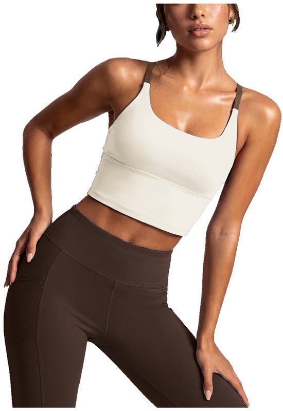 Currero Pilates Pak Dames - Yoga - Buttshaper - Gym - Fitness - Butt Lift - Bil Vergrotend - Heup Liftend - Yogakleding - Wit + Bruin L van adidas-performance