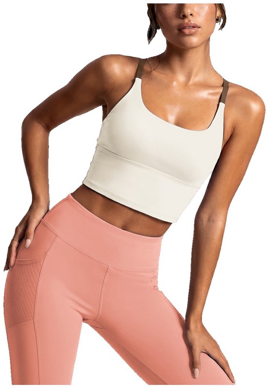Currero Pilates Pak Dames - Yoga - Buttshaper - Gym - Fitness - Butt Lift - Bil Vergrotend - Heup Liftend - Yogakleding - Wit + Roze M