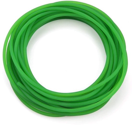 Dailygoods- Aandrijfriem Hoogwaardige PU-ronde riem - Polyurethaan - Slijtvast - Treksterkte - Geschikt voor aandrijftransmissie - 4mm x 10m - Transmissieriem