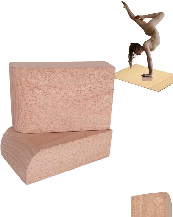Dailygoods - BalanceBlocks Houten Handstand Pads - Ergonomische Steun voor Yoga en Gymnastiek