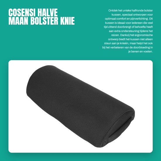 Dailygoods- Bolster Ergonomisch Ontwerp - Halve Maan Kussen - Massage Bolster - Verlicht Pijn - Verbeter Doorbloeding - Hoge Veerkracht - Massagekussen van Dailygoods
