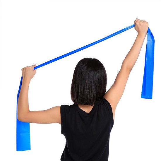 Dailygoods - Dailygoody - Yoga Stretchband - Fitnessband voor Oefeningen - Donkerblauw - Elastische Band voor Flexibiliteit - Geschikt voor Thuis en Sportschool - van Dailygoods