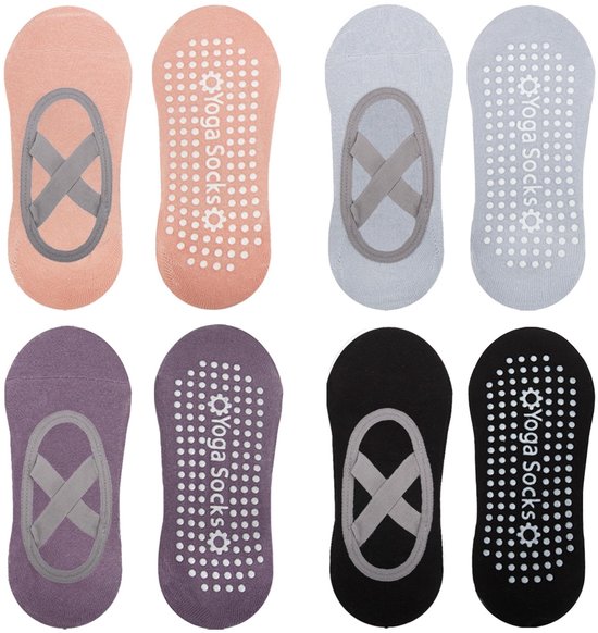 Dailygoods - Dailygoody - Yogasokken - Antislip - Perfect voor Yoga en Pilates - Unisex - Gripsokken met Bandjes - Ideaal voor Blote Voeten - Comfortabel en Stijlvol
