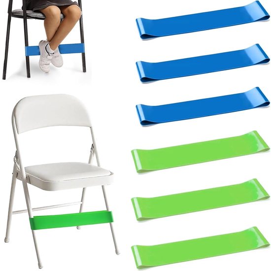 Dailygoods- Elastische Banden - 6 Stuks - Weerstandsbanden - Flexibele Zitriemen - Natuurlijk Latex - Veilig en Duurzaam - Zitbanden