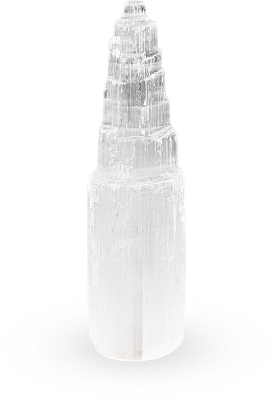 Dailygoods- Energietoren 20 cm - Handgemaakte Helende Stenen - Meditatie/Ziel - Reiki - Ruimteharmonisatie - Spirituele Reiniging - Natuurproduct - Healing Crystal