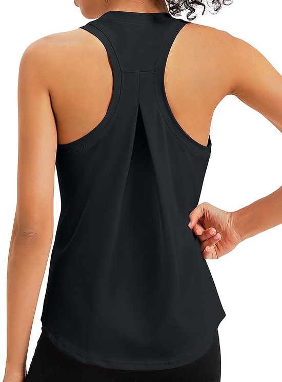 Dailygoods- Gym Tops Ademend - Mouwloos - Racerback - Sporttop Dames - Yoga/Fitness - Huidvriendelijk Materiaal