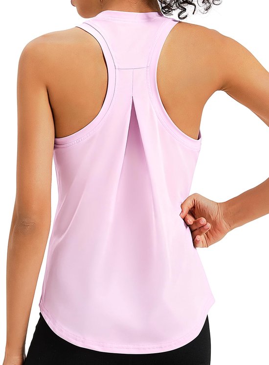 Dailygoods- Gym Tops Ademend - Mouwloos - Racerback - Sporttop Dames - Yoga/Fitness - Huidvriendelijk Materiaal van Dailygoods