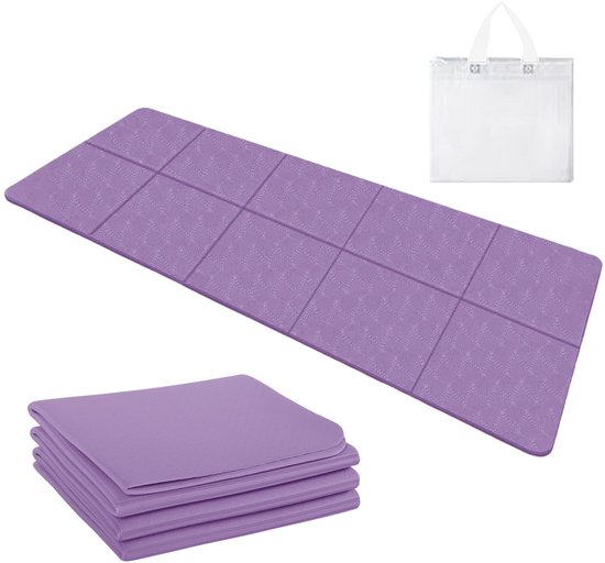 Dailygoods - Opvouwbare Yogamat - Lichtgewicht en Antislip Fitnessmat voor Reizen