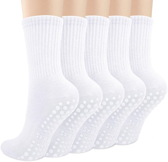 Dailygoods- Pilates Sokken Antislip - Yoga Sokken - Zacht Katoen - Dames - Comfortabel - Goede Elasticiteit - Yogasokken