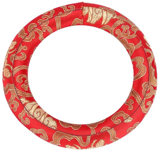 Dailygoods- Ringkussen Luxe Zijde - Klankschaalhouder - 18 cm Buitendiameter - Comfortabel Oppervlak - Verbeterde Geluidskwaliteit - Fijn Vakmanschap - Klankschaalkussen