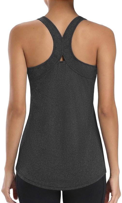 Dailygoods- Tanktop Dames Sneldrogend - Mouwloos - Lichtgewicht - Gymvest - Ronde Hals - Voor Yoga/Hardlopen - Sporttop