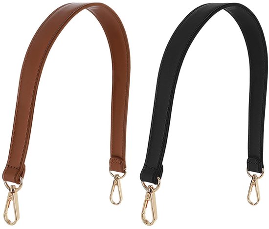 Dailygoods- Tasschouderbanden 2 stuks - Vervangende Schouderbanden - Doe-het-zelf Tas-accessoires - Eenvoudige Schouderriem - PU/Legering - 48 x 2,5 cm
