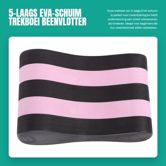 Dailygoods- Trekboei 5-laags EVA - Zwemcorrectietrainingsbeenbord - Kickboard - Drijver - Lichtgewicht - 24 x 15 x 11 cm - Beendrijver