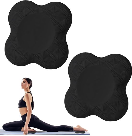 Dailygoods - Yoga Kniekussens Set van 2 – Dikke Ergonomische Kussens