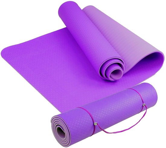 Dailygoods - Yoga Mat voor Gym en Pilates - 183 x 61 cm Antislip TPE Mat