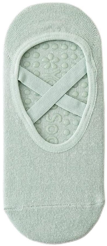 Dailygoods - Yoga-sokken - Antislip sportsokken - Eén maat past iedereen - Zwart - Geschikt voor yoga, dans, fitness, vechtsport, gymnastiek, ballet,