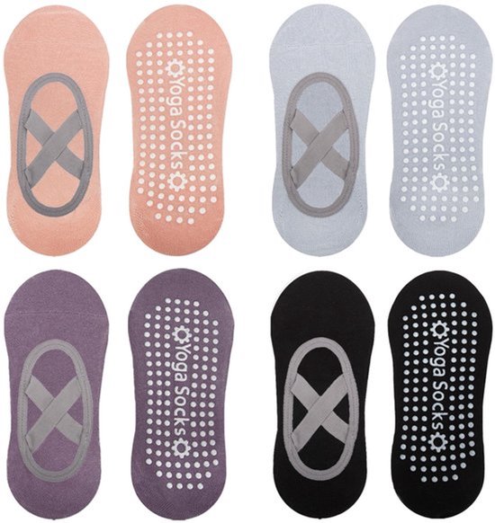 Dailygoods- Yogasokken Antislip - Pilatesokken - Gripsokken Dames/Heren - Zacht - 4