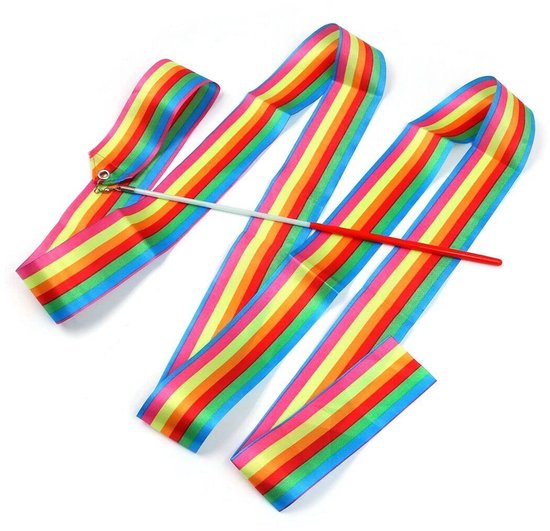 Dailygoody - Dansende lintwimpels - Ritmische gymnastiek - Kleurrijk en energiek - Geschikt voor dansen - 5-delige set - 78,7 inch