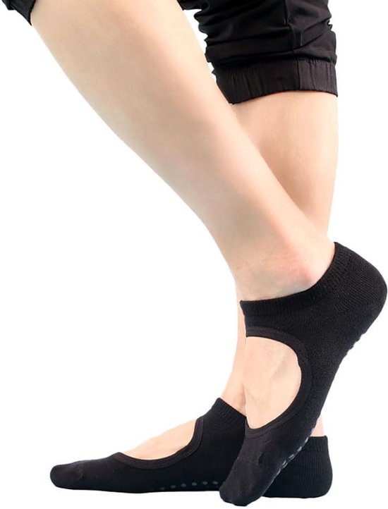Dames Antislip Yoga Sokken voor Pilates en Ballet, Katoenen Sport Sokken met Handvatten voor Optimale Grip en Comfort