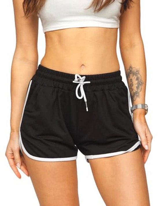 Dames Atletische Yoga Fitness Badstof Katoenen Shorts Gym Hardlopen Bodybuilding Medium Dikke Shorts