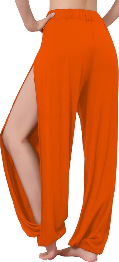 Dames Harem Broek met Split voor Yoga, Dans en Pilates