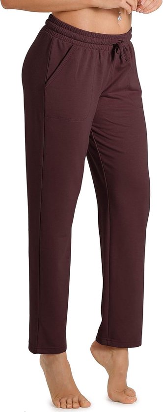 Dames Joggingbroek Sportbroek Recht Model met Trekkoord voor Vrije Tijd en Training