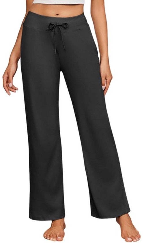 Dames Joggingbroek UPF 50+ met Hoge Taille, Lange Open Onderkant en 4 Zakken