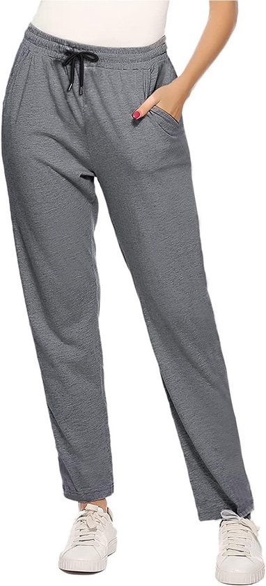 Dames Katoenen Sportbroeken Joggingbroek Elastische Broeken voor Jogging, Fitness, Yoga, en Hardlopen